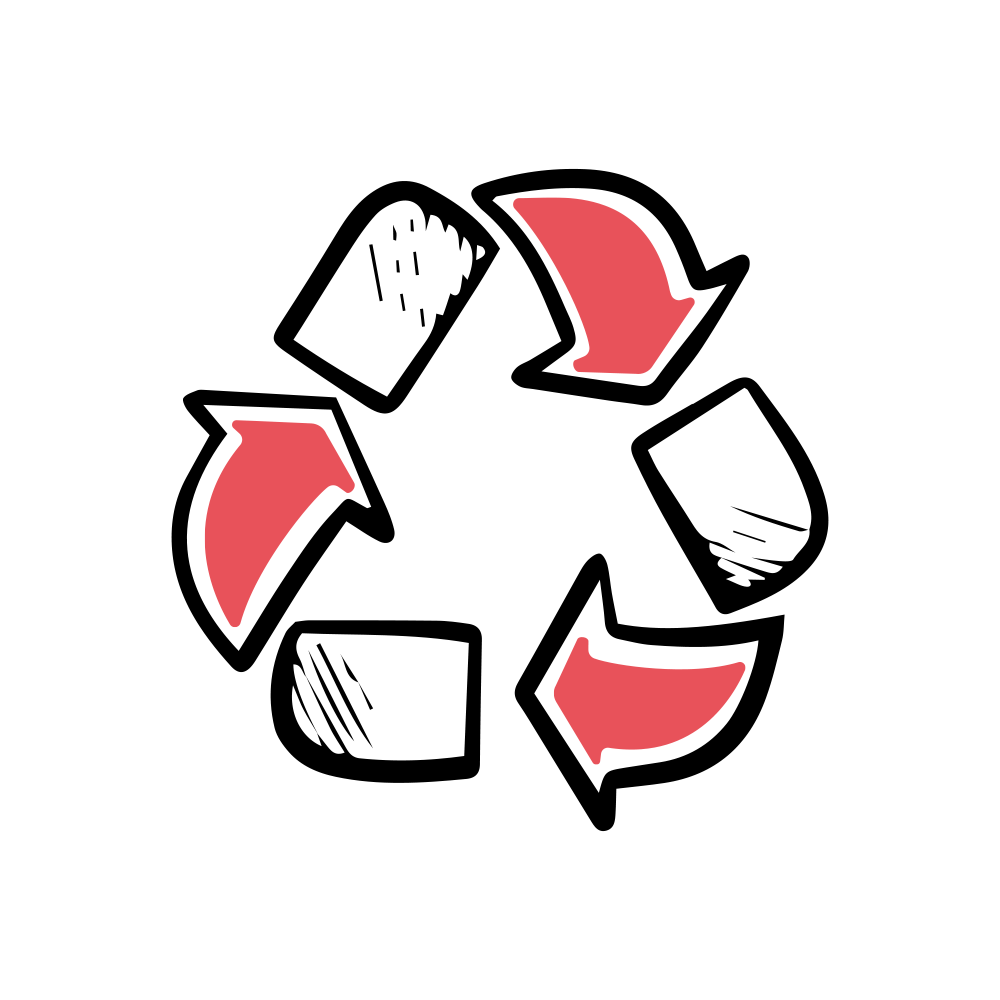 Icon illustrating recycling at Wang On Fibres
